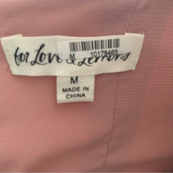 For Love & Lemons Talia Pink Faux Leather Open Back A-Line Mini Dress - Picture 14 of 16